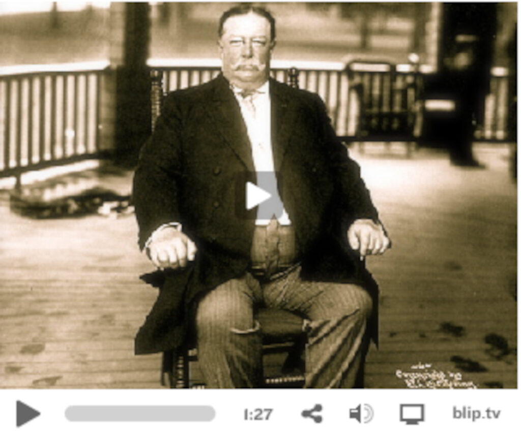 Screen grab from video showing Taft.