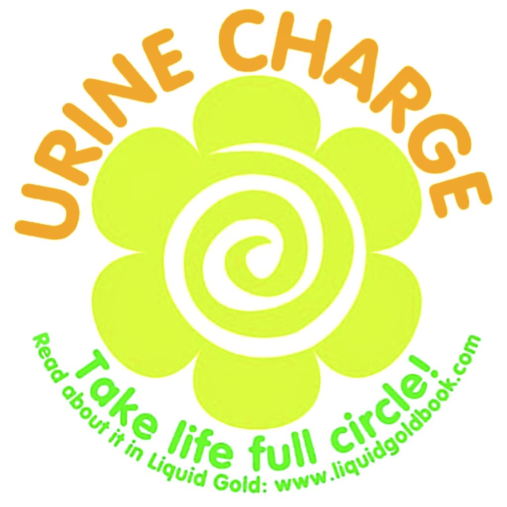 Emblem saying "Urine Charge — Take Life Full Circle!"